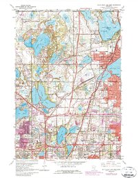 1967 Map of White Bear Lake West, Ramsey County, MN — High-Res, 1987